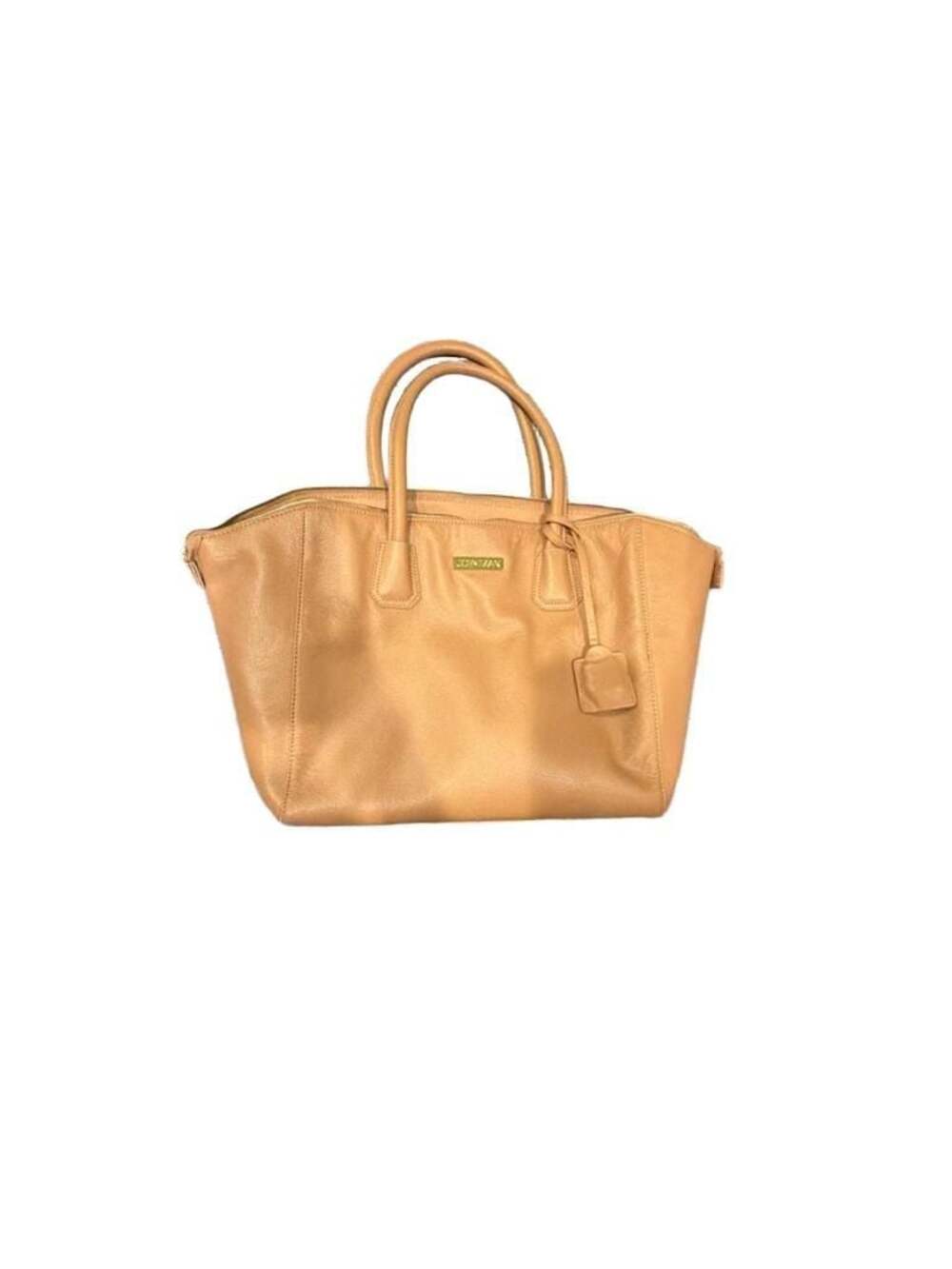 JOY & IMAN Genuine Leather Multi-Pocket Satchel Tote Bag